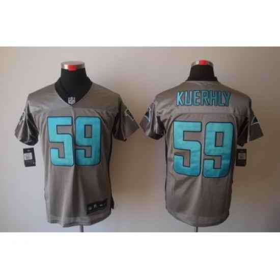 Nike Carolina Panthers 59 Luke Kuechly Grey Elite Shadow NFL Jersey